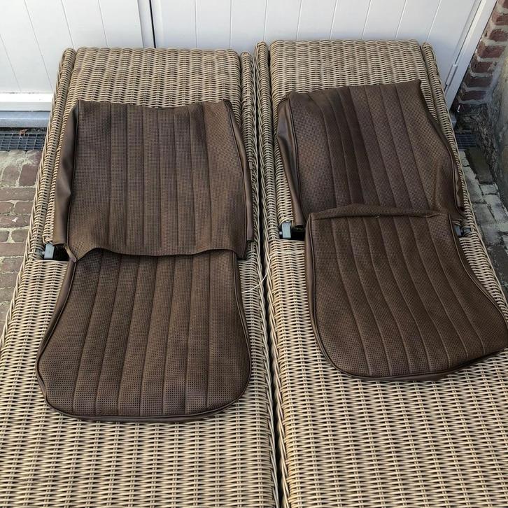 VW Kever NOS 65-67 Alleen Bekleding stoel beige, Auto diversen, Auto-accessoires, Zo goed als nieuw, Ophalen of Verzenden