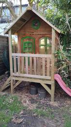 Cabane de jardin avec Toboggan Axi Tom, Enlèvement, Utilisé