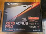 Gigabyte X570 Aorus pro moederbord met Ryzen 5900X, Ophalen, Gebruikt, DDR4, Socket AM4