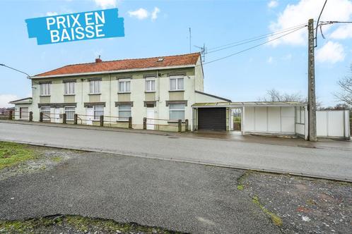 Ensemble de 2 maisons 3 façades avec garage en très bon état, Immo, Huizen en Appartementen te koop, Provincie Henegouwen, 1000 tot 1500 m²