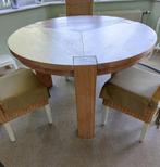 ronde tafel 130 cm-vol lichte eik-scandinavisch-tot 6 person, Huis en Inrichting, Tafels | Eettafels, Ophalen, Scandinavisch design