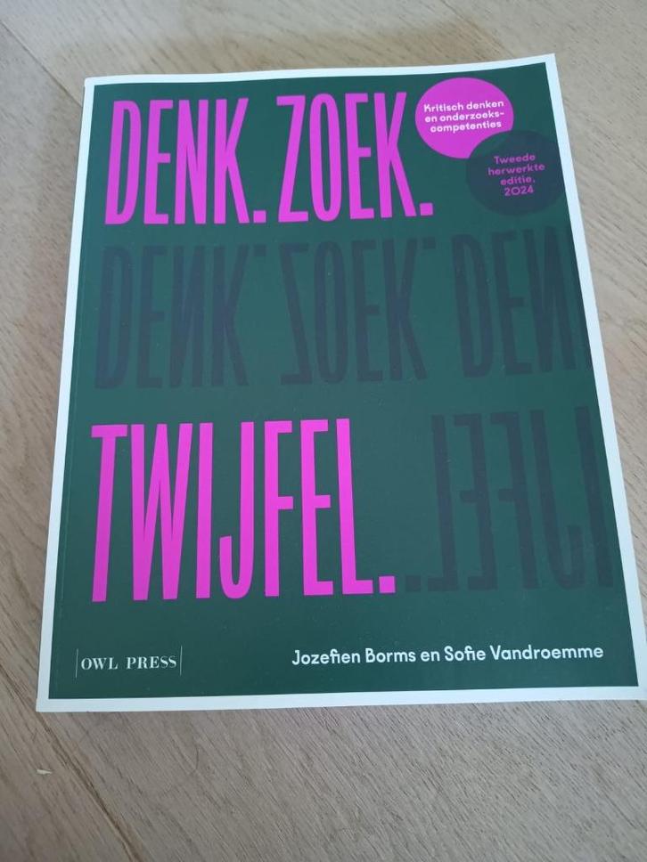 Denk Zoek twijfel Kritisch denken en onderzoekscompetenties, Boeken, Schoolboeken, Nieuw, Ophalen