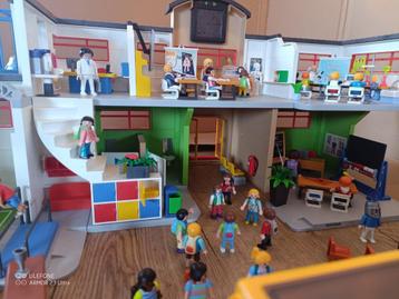 Playmobil 9453 ingerichte school met alle uitbreidingsets beschikbaar voor biedingen