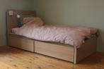 Lit IKEA MALM + sommier + matelas, Maison & Meubles, 90 cm, Enlèvement, Bois, Une personne