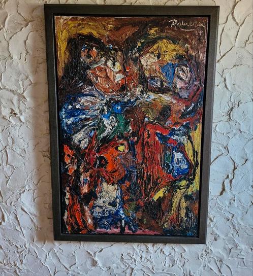 cobra stijl schilderij Julio Romera 1964, Antiek en Kunst, Kunst | Schilderijen | Modern, Ophalen