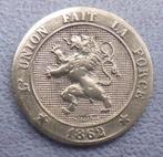 1862 5 centimes Léopold 1er, Timbres & Monnaies, Monnaies | Belgique, Enlèvement ou Envoi, Monnaie en vrac, Métal