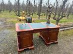 Bureau engels, chesterfield met stoel., Antiek en Kunst, Ophalen