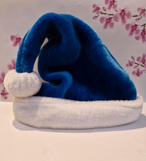 💙 Bonnet de Père Noël bleu, Divers, Noël, Comme neuf, Enlèvement ou Envoi