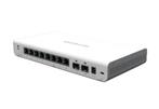 8-poorts Gigabit Ethernet Smart Cloud switch met 2 SFP-poort, Computers en Software, Netwerk switches, Ophalen, Gebruikt