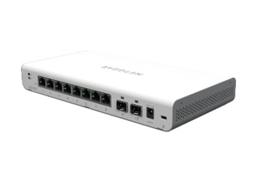 8-poorts Gigabit Ethernet Smart Cloud switch met 2 SFP-poort, Computers en Software, Netwerk switches, Gebruikt, Ophalen
