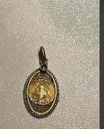 Gouden bedel juweel Maria waterpareltjes K19, Ophalen of Verzenden, Gebruikt, Goud, Goud