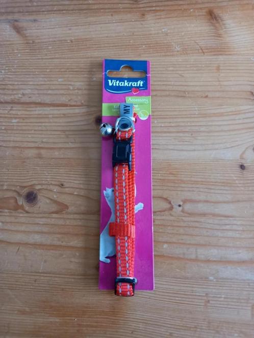 Collier réfléchissant pour chat rouge avec clochette Vitakra, Dieren en Toebehoren, Katten-accessoires, Nieuw, Ophalen of Verzenden