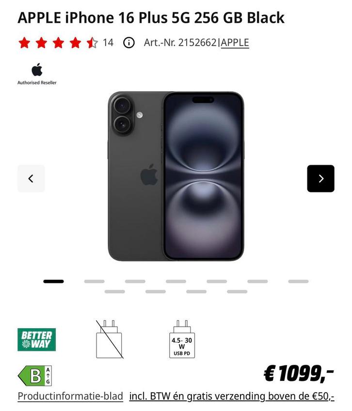 iPhone 16 Plus de 256 Go ! Nouveautés et garantie Apple, Télécoms, Téléphonie mobile | Apple iPhone, Comme neuf, iPhone 16 Pro Max