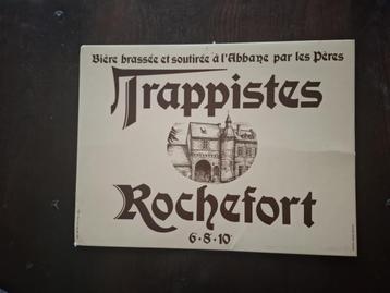 Rochefort pub carton, Enlèvement ou Envoi, Utilisé, Panneau, Plaque ou Plaquette publicitaire, Autres marques