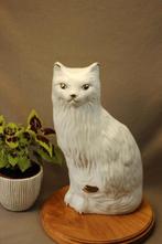Vintage groot beeld witte sierlijke kat, Verzamelen, Ophalen of Verzenden, Gebruikt, Dier