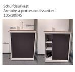 Metalen kast voor schuifdeur Levering 105x80x45, Huis en Inrichting, Kasten | Roldeurkasten en Archiefkasten, Ophalen, Zo goed als nieuw