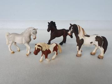 Lot van 4 Schleich paarden beschikbaar voor biedingen