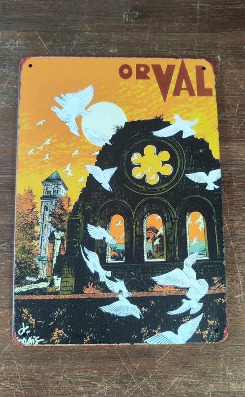 Klein bierbord van Orval, Verzamelen, Biermerken, Zo goed als nieuw, Reclamebord, Plaat of Schild, Jupiler, Ophalen of Verzenden