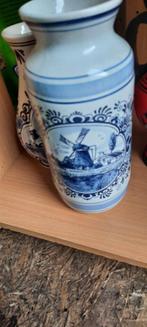 mooie antieken blauwe vaas, Antiek en Kunst, Ophalen