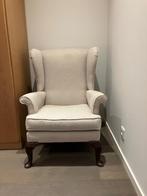 zetel met voetbankje, Huis en Inrichting, Zetels | Zetels, Ophalen, Eenpersoons, Minder dan 75 cm, Zo goed als nieuw