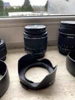 Canon objectifs : 18-55mm, 10-18mm , 55-250mm,, Comme neuf