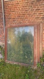 4 ramen dubbel glas hardhout, Ophalen, Gebruikt, Hout