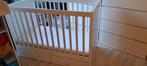 Baby bed wit met schuiven, Kinderen en Baby's, Ophalen, Gebruikt, Minder dan 140 cm, Matras