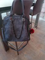 Sac fourre-tout fantaisie en nubuk, Ophalen of Verzenden, Zo goed als nieuw, Blauw