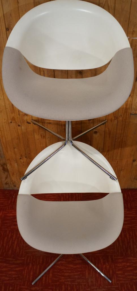 Set So Happy chairs kuip stoelen Marco Maran Maxdesign Italy, Huis en Inrichting, Fauteuils, Gebruikt, Kunststof, Metaal, Stof