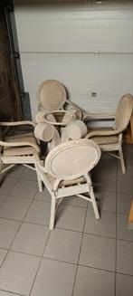 4 rotan stoelen, Tuin en Terras, Ophalen of Verzenden, Zo goed als nieuw, Rotan
