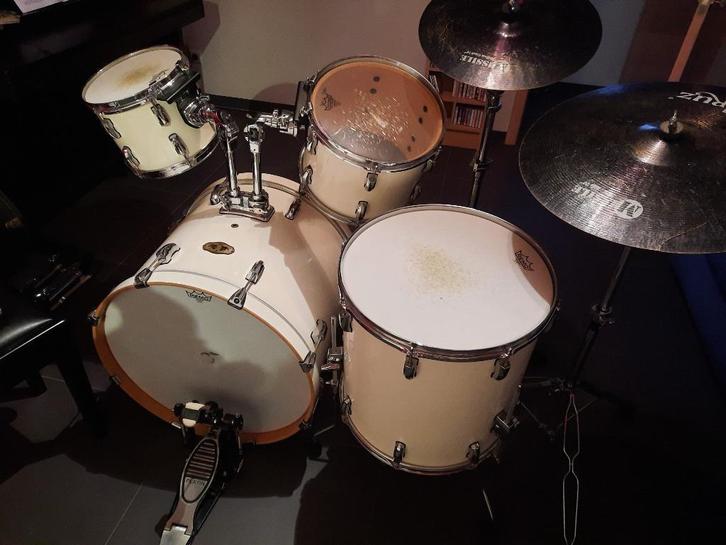 Drumstel Pearl Vision SST All Maple White Drumset, Muziek en Instrumenten, Drumstellen en Slagwerk, Gebruikt, Pearl, Ophalen