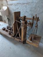 antieke bascule weegschaal, Ophalen, Gebruikt, Vloerweegschaal