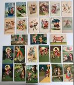 27 oude fantasiekaarten met kinderen, Verzamelen, Postkaarten | Themakaarten, Ophalen of Verzenden, 1940 tot 1960, Kinderen