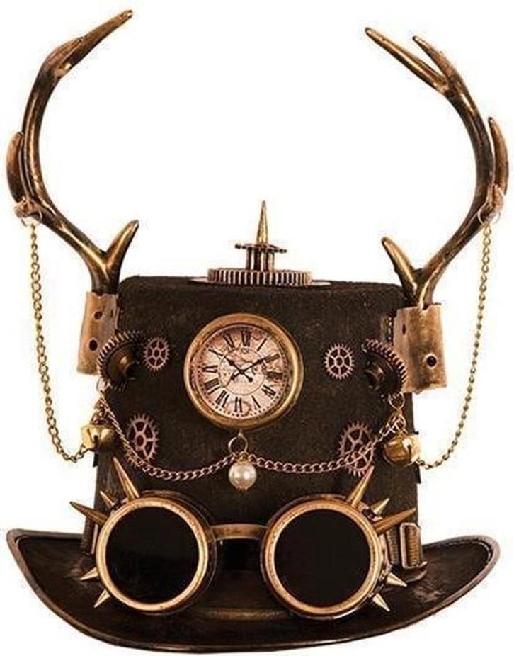 Prachtige Steampunk hoed te koop., Vêtements | Hommes, Chapeaux & Casquettes, Comme neuf, Chapeau, Enlèvement ou Envoi