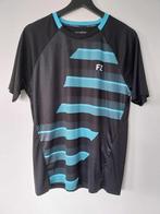 T-shirt de sport 100% polyester recyclé taille M, Forza, Noir, Taille 48/50 (M), Sport de raquette