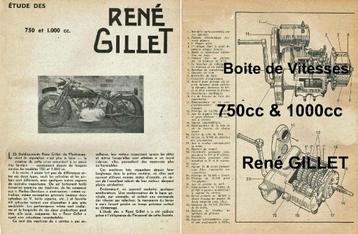 RTM pour René GILLET 1000 - 750 - 200 - 175 - 125 - 100cc. beschikbaar voor biedingen