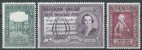 Belgie 1956 - Yvert 987-989 - Wolfgang Amadeus Mozart (PF), Timbres & Monnaies, Timbres | Europe | Belgique, Non oblitéré, Musique
