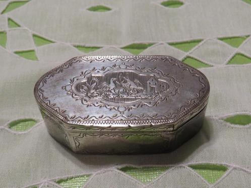 Antieke zilveren metalen doos (80), Antiek en Kunst, Antiek | Overige Antiek, Ophalen of Verzenden