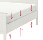 legplanken, kleur wit, voormalige Ikea Hemnes bed zijkanten, Nieuw, Plank, Minder dan 25 mm, Ophalen