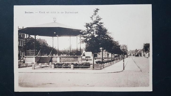 Postkaart Berlaer Berlaar Kiosk zicht statiestraat, Verzamelen, Postkaarten | België, Ongelopen, Antwerpen, Voor 1920, Ophalen of Verzenden