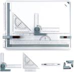 A3 tekenbord met liniaal, geodriehoek, schuifliniaal, Hobby & Loisirs créatifs, Dessin, Autres types, Envoi, Neuf