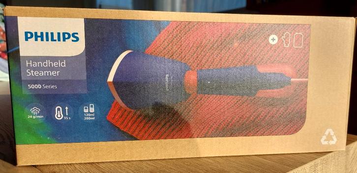 Philips draagbare handstomer (5000 serie), Elektronische apparatuur, Stoomapparaten, Zo goed als nieuw, Kledingstomer, Ophalen of Verzenden