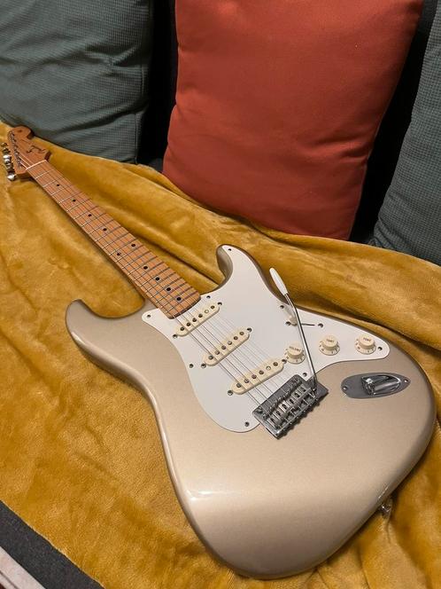 Fender Classic Player 50’s Shoreline Gold 2007, Muziek en Instrumenten, Snaarinstrumenten | Gitaren | Elektrisch, Zo goed als nieuw