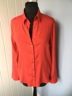 Blouse en soie rouge vif Scapa - 38/40, Comme neuf, Taille 38/40 (M), Rouge, Enlèvement ou Envoi