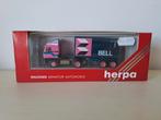 Herpa vintage Daf met Bell container, Hobby en Vrije tijd, Ophalen of Verzenden, Zo goed als nieuw, Herpa