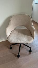 Bureaustoel met wielen Sklum Wanda teddy beige, Ophalen, Gebruikt, Beige, Bureaustoel