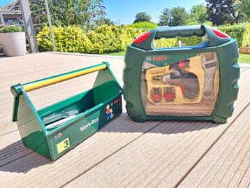 Bosch speelgoed gereedschapskoffer + speelgoed accu schroeve beschikbaar voor biedingen