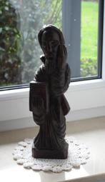 Statue religieuse en bois sculptée à la main, Enlèvement ou Envoi
