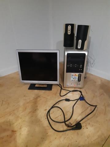 monitor luidsprekers , pc is voor onderdelen. beschikbaar voor biedingen