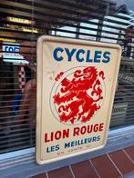 Panneau d'affichage ancien Cycles Lion Rouge, Enlèvement, Utilisé, Panneau publicitaire